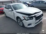 2018 Infiniti Q50 3.0t Luxe White vin: JN1EV7AR3JM435945