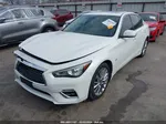 2018 Infiniti Q50 3.0t Luxe White vin: JN1EV7AR3JM435945