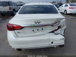 2018 Infiniti Q50 3.0t Luxe White vin: JN1EV7AR3JM435945