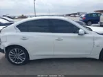 2018 Infiniti Q50 3.0t Luxe White vin: JN1EV7AR3JM435945