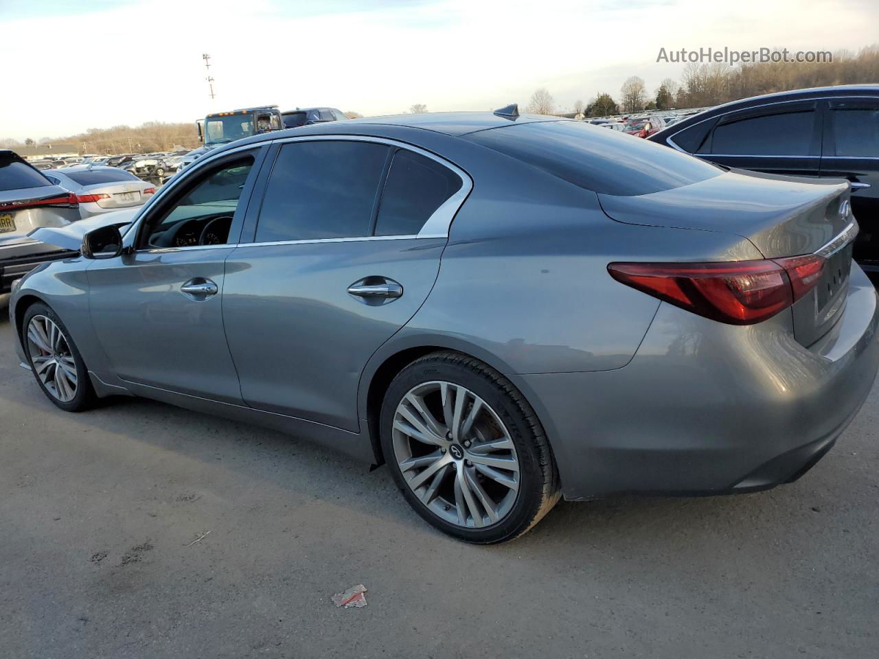 2018 Infiniti Q50 Luxe Gray vin: JN1EV7AR3JM437727