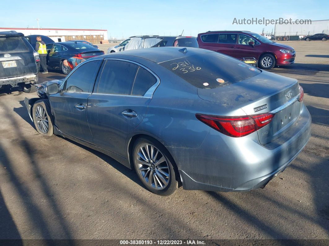 2018 Infiniti Q50 3.0t Luxe Gray vin: JN1EV7AR3JM441650