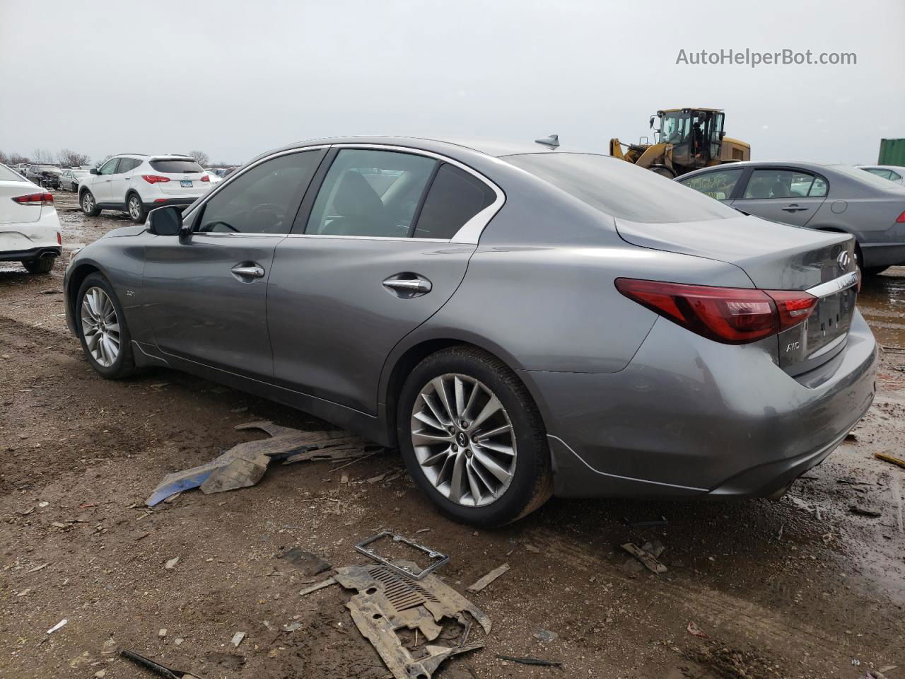 2018 Infiniti Q50 Luxe Gray vin: JN1EV7AR3JM442376