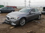 2018 Infiniti Q50 Luxe Gray vin: JN1EV7AR3JM442376