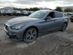 2018 Infiniti Q50 Luxe Gray vin: JN1EV7AR3JM443933