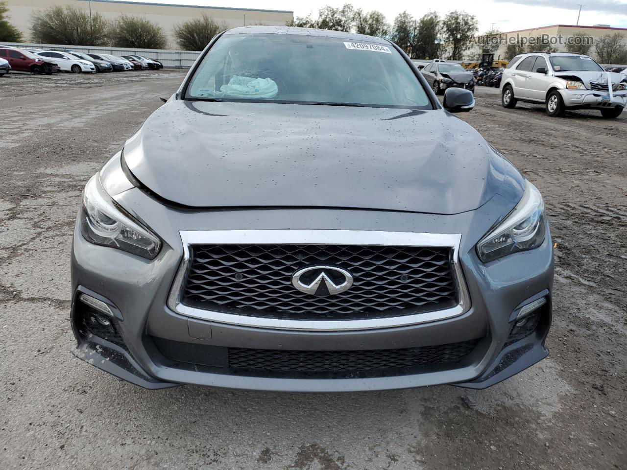 2018 Infiniti Q50 Luxe Gray vin: JN1EV7AR3JM443933