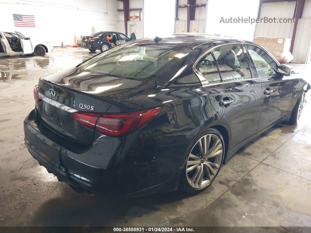 2018 Infiniti Q50 Luxe/sport Black vin: JN1EV7AR3JM444368