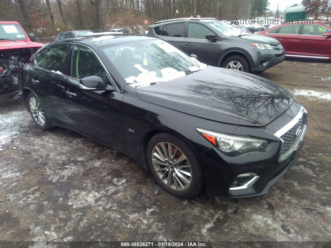 2018 Infiniti Q50 3.0t Luxe Black vin: JN1EV7AR3JM445259