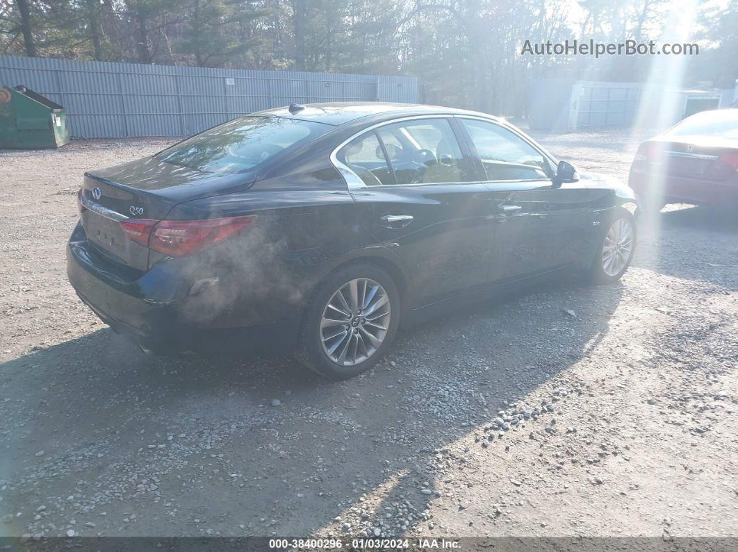 2019 Infiniti Q50 3.0t Luxe Черный vin: JN1EV7AR3KM552331