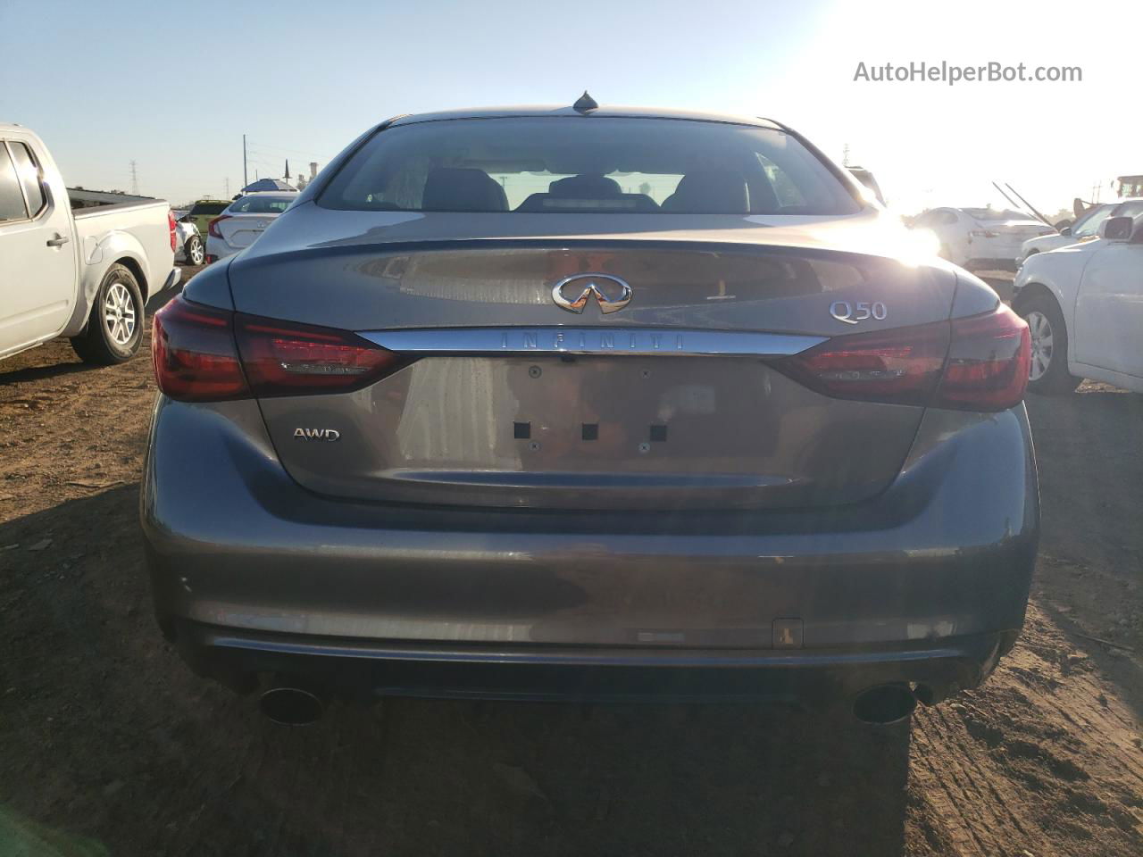 2019 Infiniti Q50 Luxe Silver vin: JN1EV7AR3KM555178