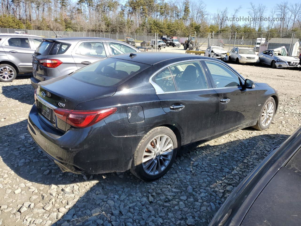 2019 Infiniti Q50 Luxe Black vin: JN1EV7AR3KM556721