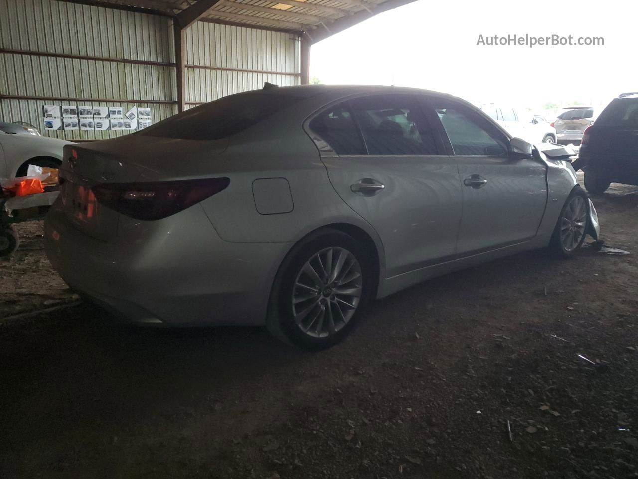 2019 Infiniti Q50 Luxe Silver vin: JN1EV7AR3KM559201