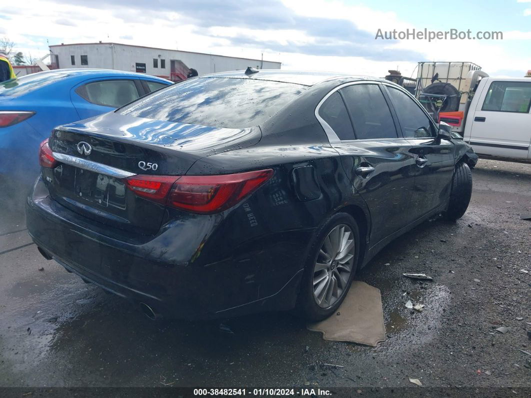 2019 Infiniti Q50 3.0t Luxe Черный vin: JN1EV7AR3KM559411