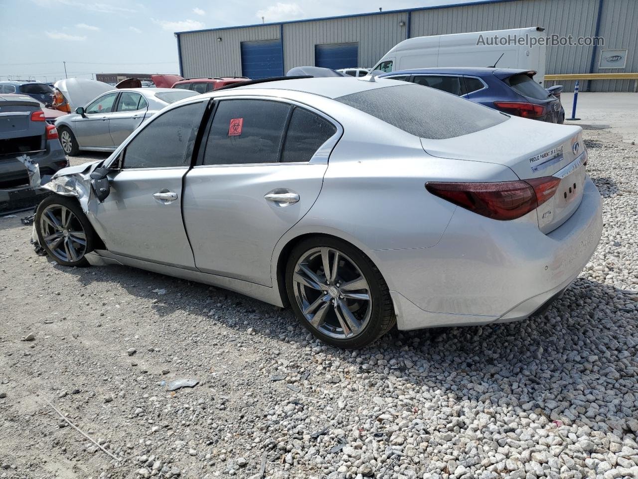 2019 Infiniti Q50 Luxe Silver vin: JN1EV7AR3KM592487