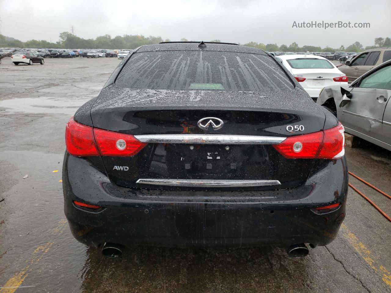 2016 Infiniti Q50 Premium Черный vin: JN1EV7AR4GM341162