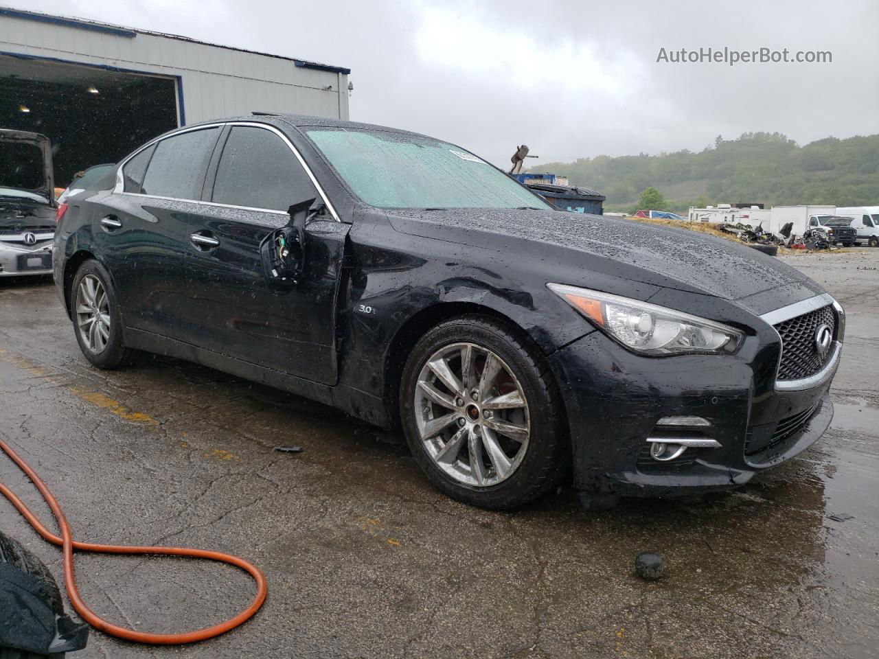 2016 Infiniti Q50 Premium Черный vin: JN1EV7AR4GM341162