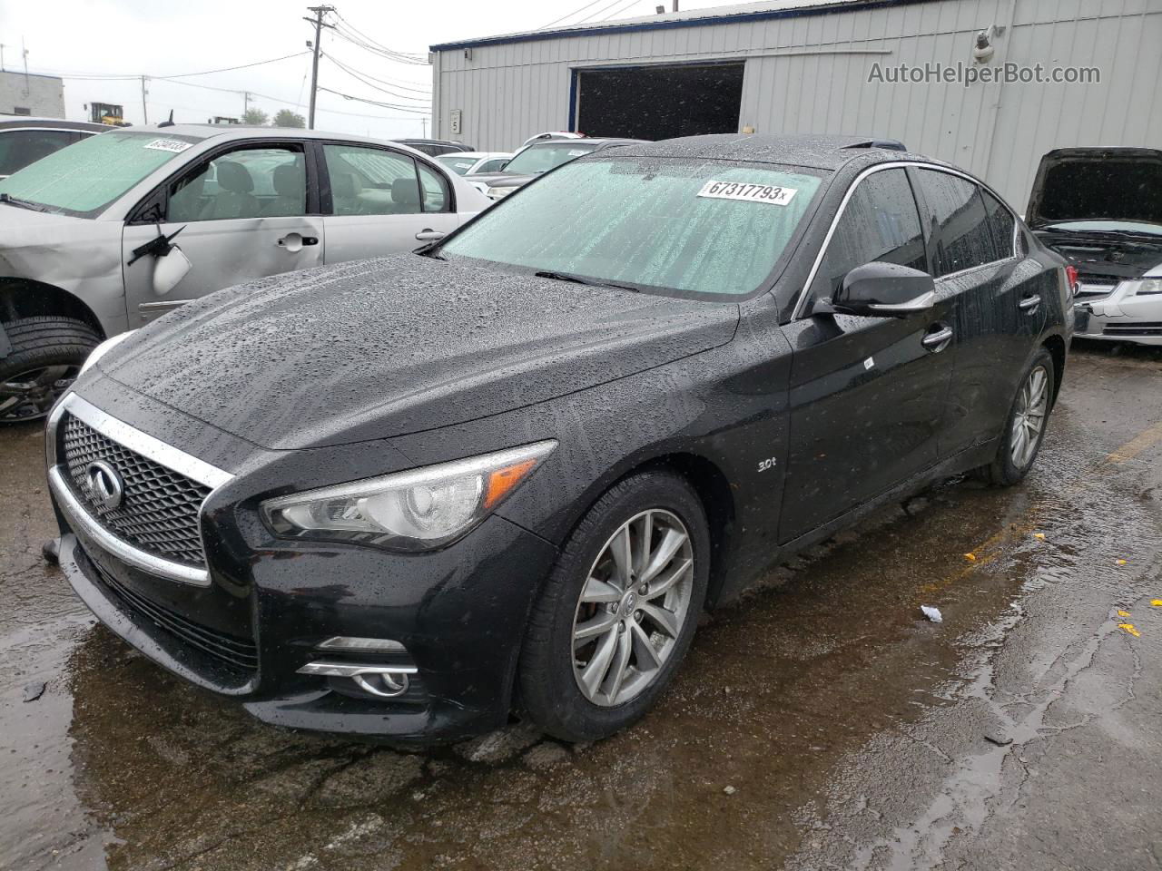 2016 Infiniti Q50 Premium Черный vin: JN1EV7AR4GM341162