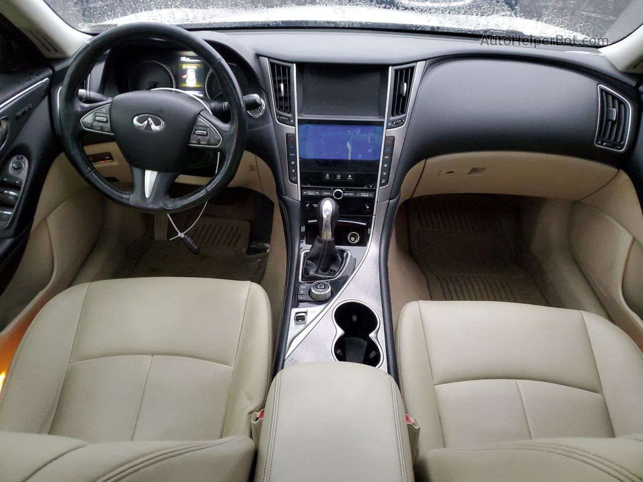 2016 Infiniti Q50 Premium Белый vin: JN1EV7AR4GM341324