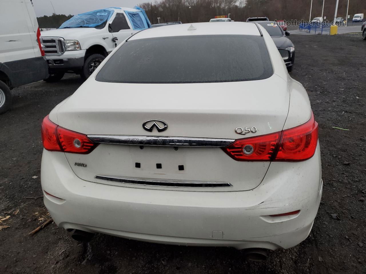 2016 Infiniti Q50 Premium Белый vin: JN1EV7AR4GM341324