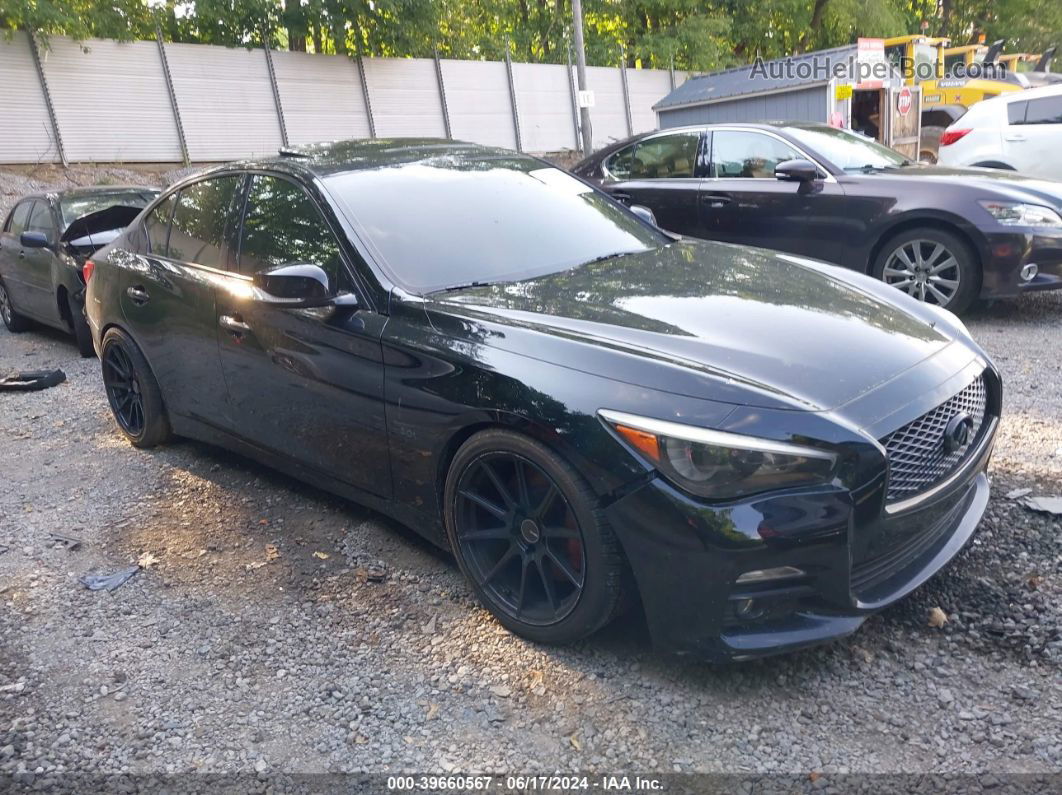 2016 Infiniti Q50 3.0t Premium Черный vin: JN1EV7AR4GM341954