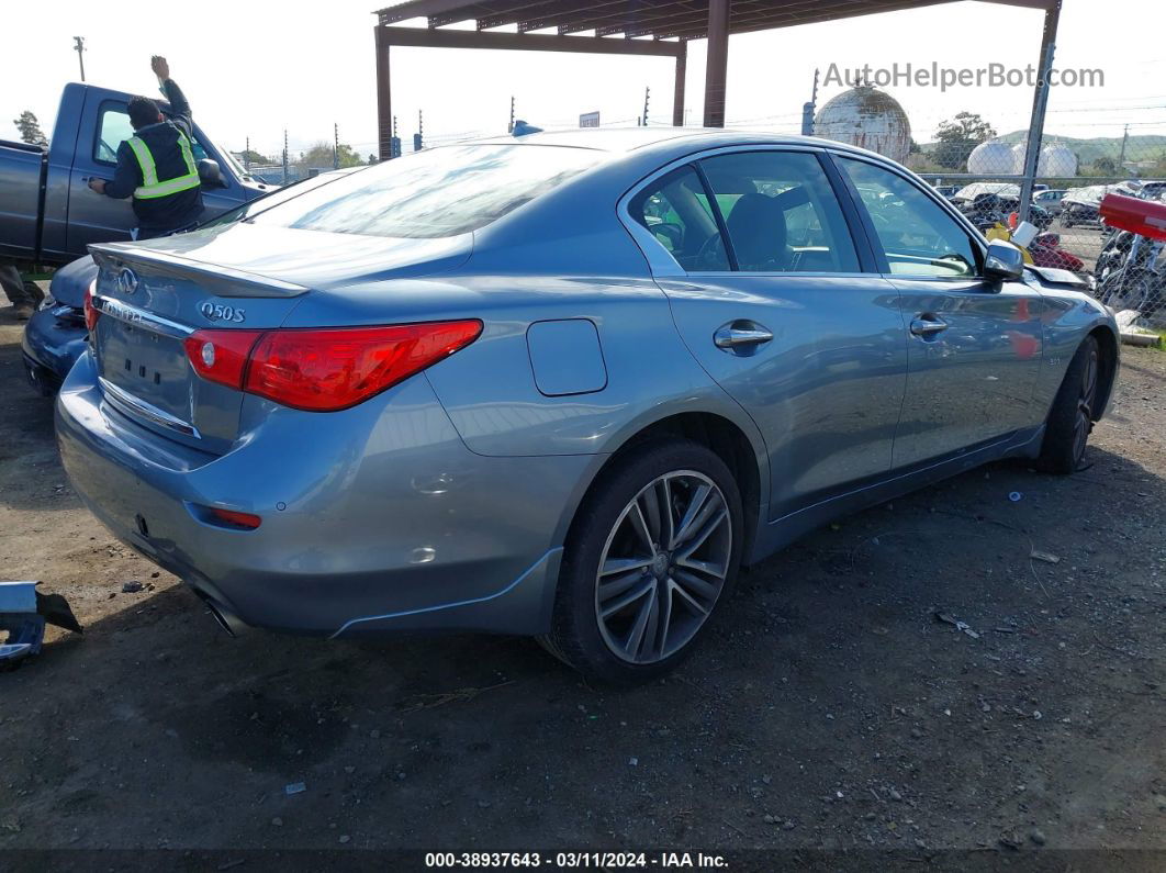 2016 Infiniti Q50 3.0t Sport Синий vin: JN1EV7AR4GM345843