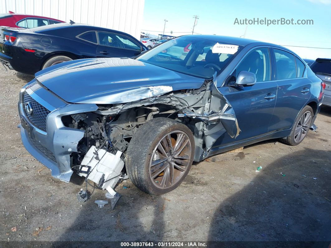 2016 Infiniti Q50 3.0t Sport Blue vin: JN1EV7AR4GM345843