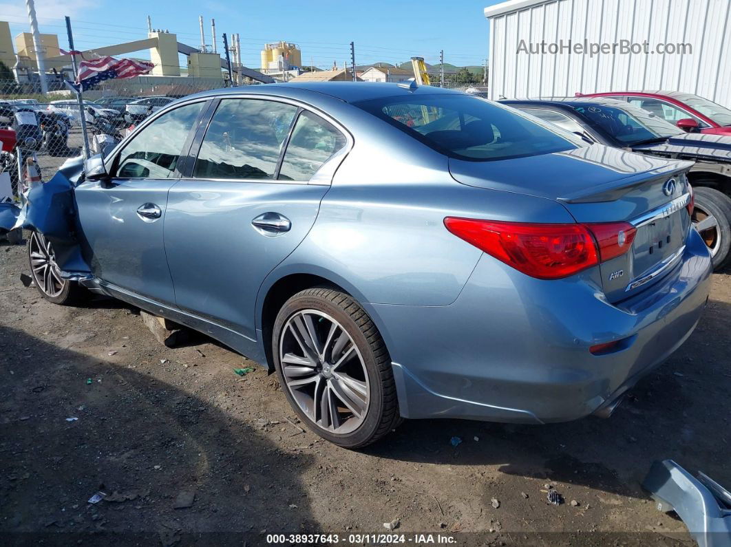 2016 Infiniti Q50 3.0t Sport Синий vin: JN1EV7AR4GM345843