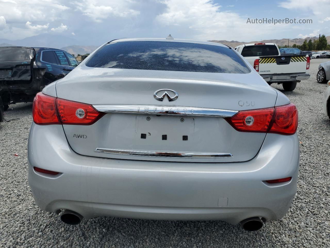 2016 Infiniti Q50 Premium Серебряный vin: JN1EV7AR4GM346264