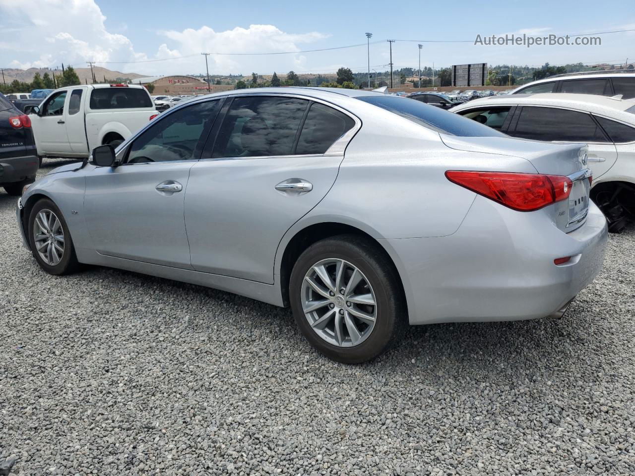 2016 Infiniti Q50 Premium Серебряный vin: JN1EV7AR4GM346264