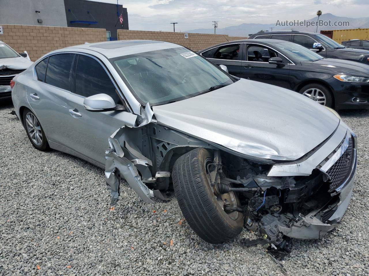 2016 Infiniti Q50 Premium Silver vin: JN1EV7AR4GM346264