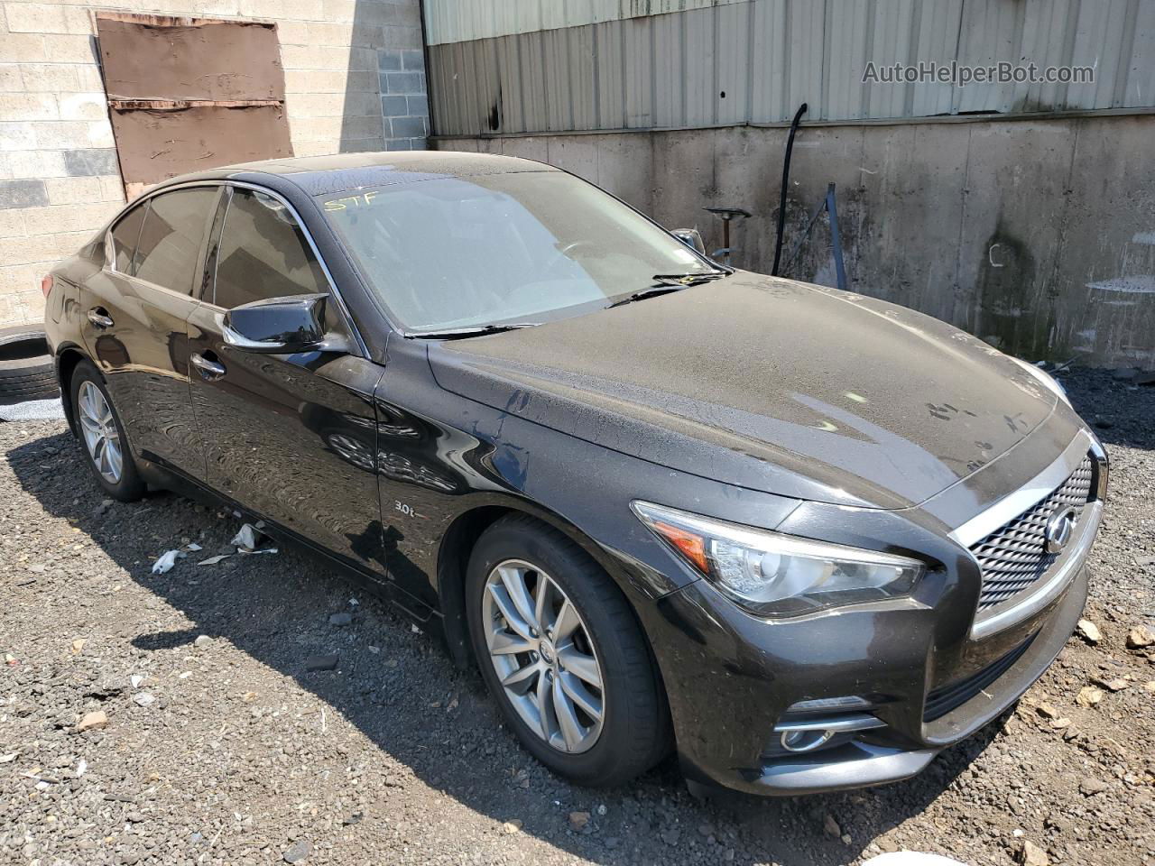 2016 Infiniti Q50 Premium Черный vin: JN1EV7AR4GM346295