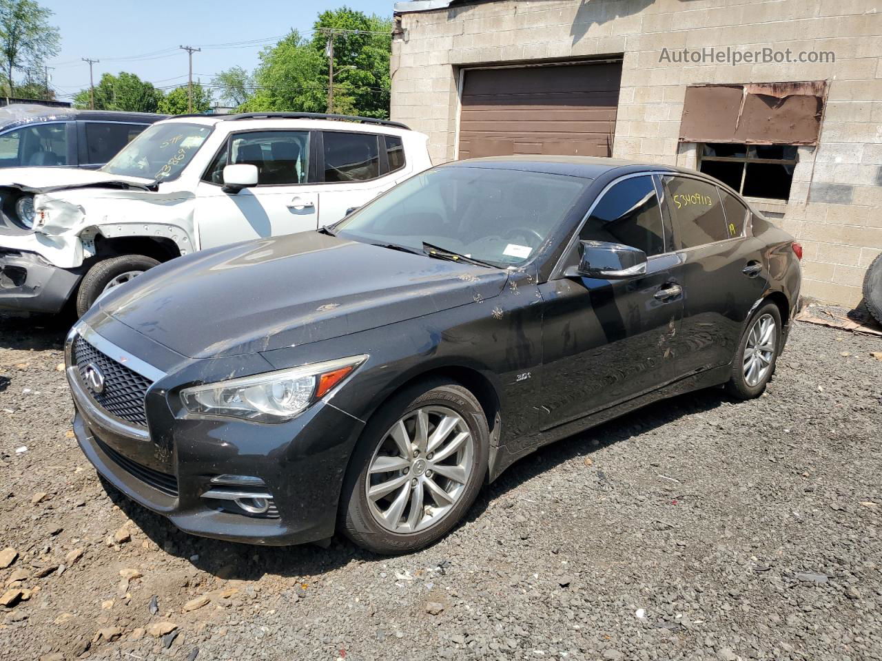 2016 Infiniti Q50 Premium Черный vin: JN1EV7AR4GM346295