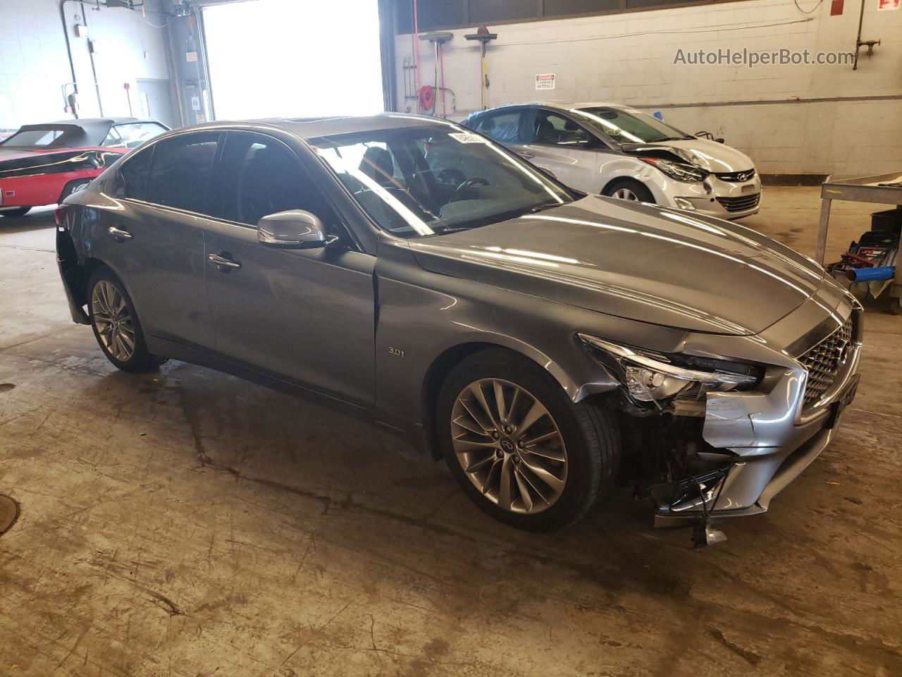 2018 Infiniti Q50 Luxe Gray vin: JN1EV7AR4JM431922