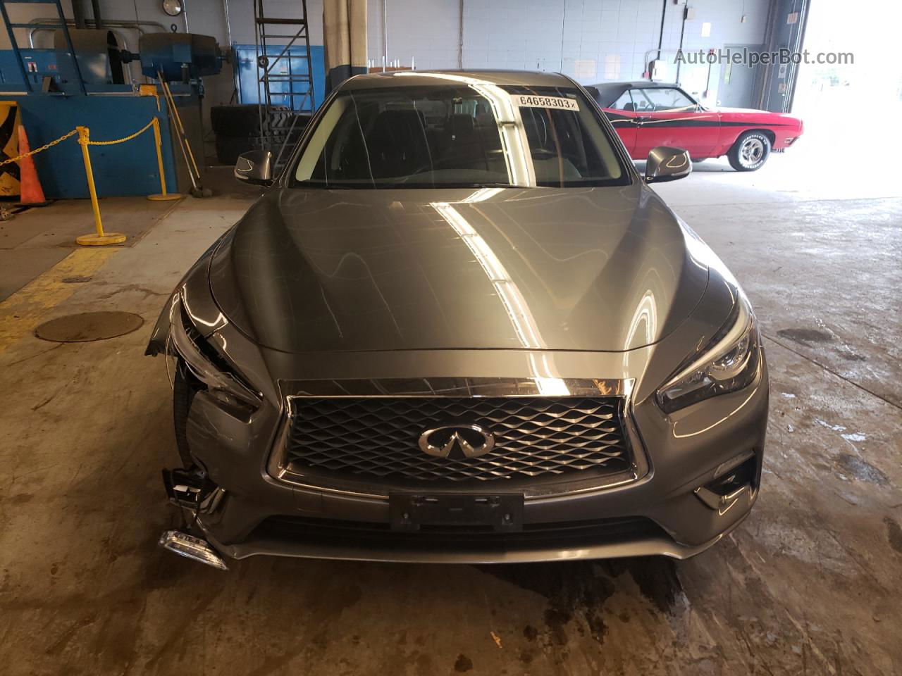 2018 Infiniti Q50 Luxe Серый vin: JN1EV7AR4JM431922