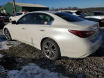 2018 Infiniti Q50 Luxe White vin: JN1EV7AR4JM432603