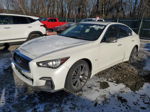 2018 Infiniti Q50 Luxe White vin: JN1EV7AR4JM432603