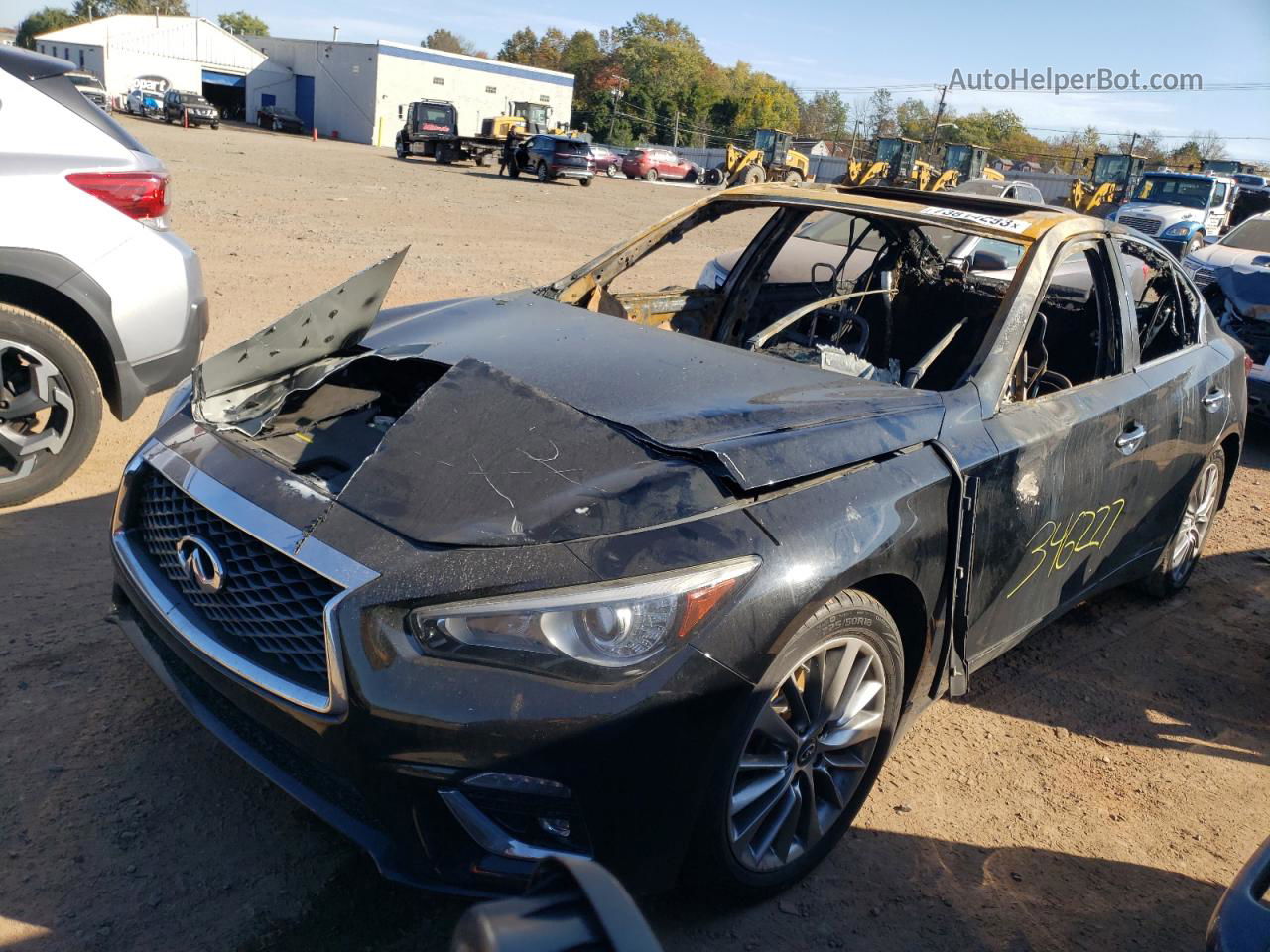 2018 Infiniti Q50 Luxe Black vin: JN1EV7AR4JM436974