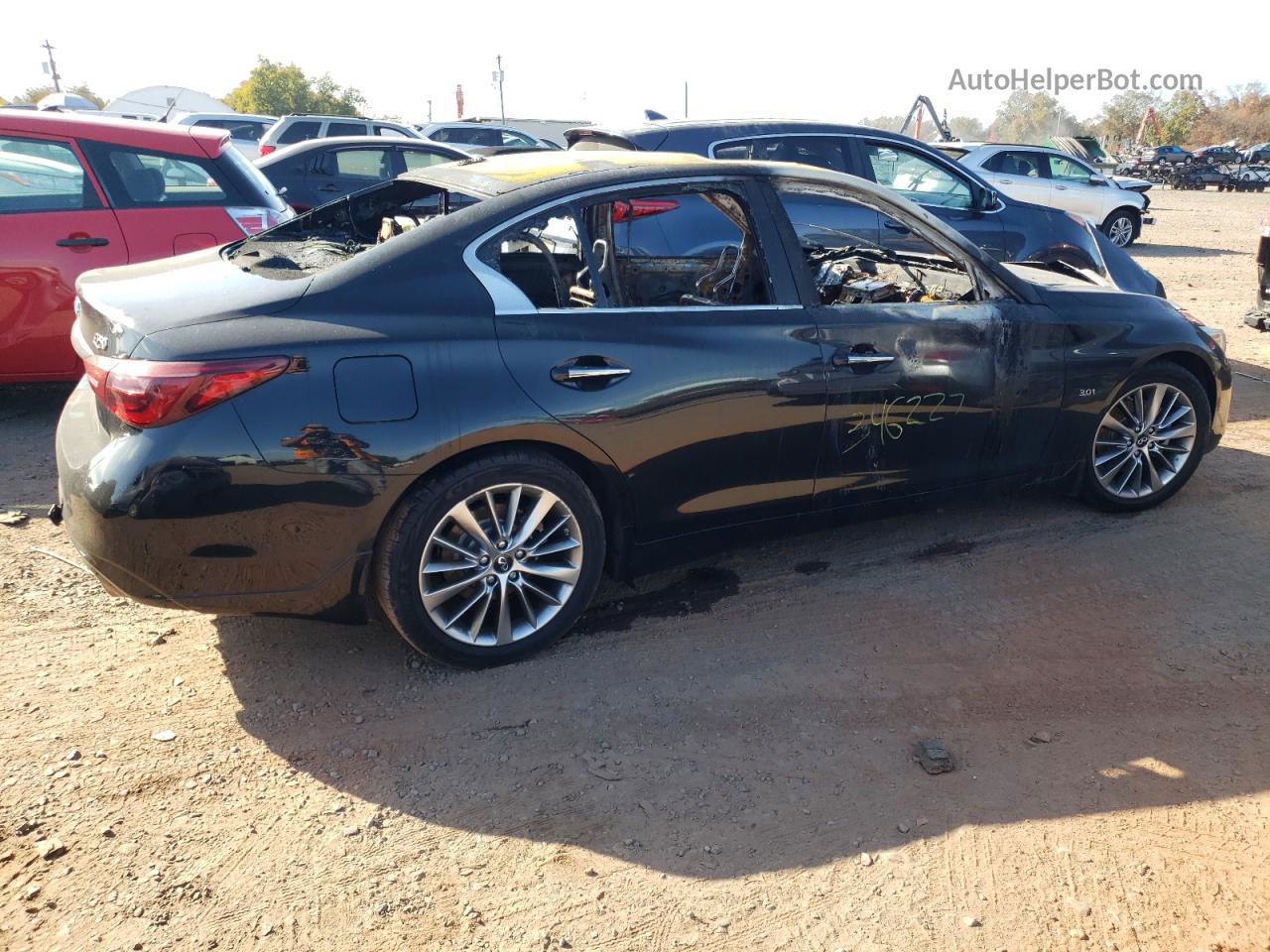 2018 Infiniti Q50 Luxe Black vin: JN1EV7AR4JM436974