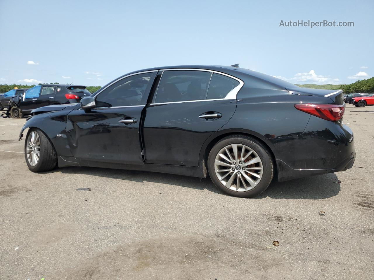 2018 Infiniti Q50 Luxe Black vin: JN1EV7AR4JM437137