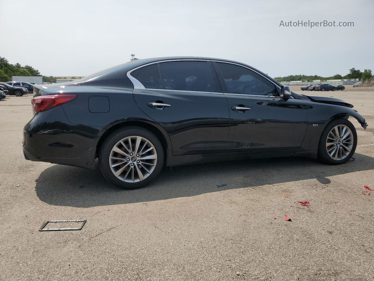 2018 Infiniti Q50 Luxe Black vin: JN1EV7AR4JM437137