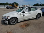 2018 Infiniti Q50 Luxe White vin: JN1EV7AR4JM439809