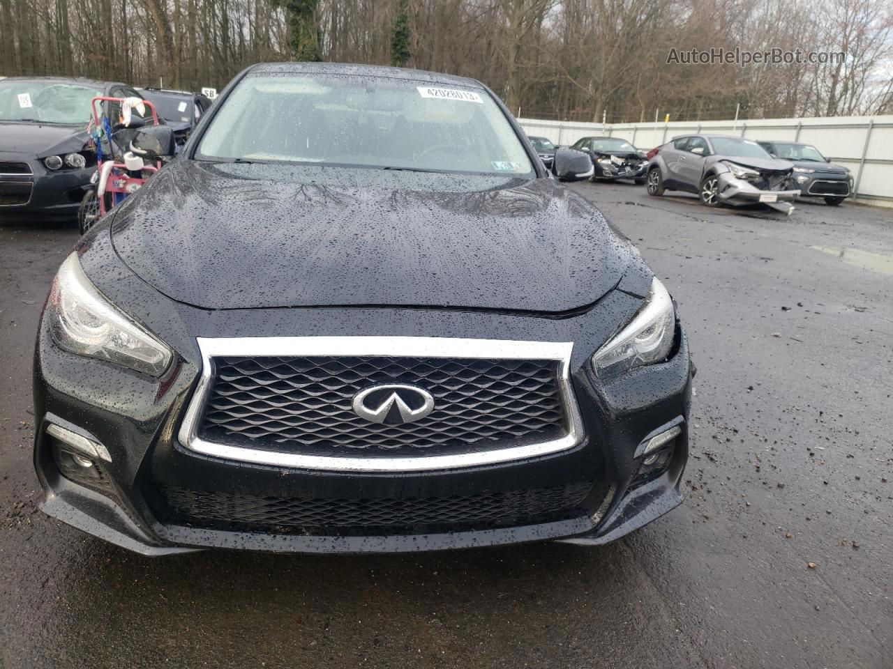 2018 Infiniti Q50 Luxe Black vin: JN1EV7AR4JM440068