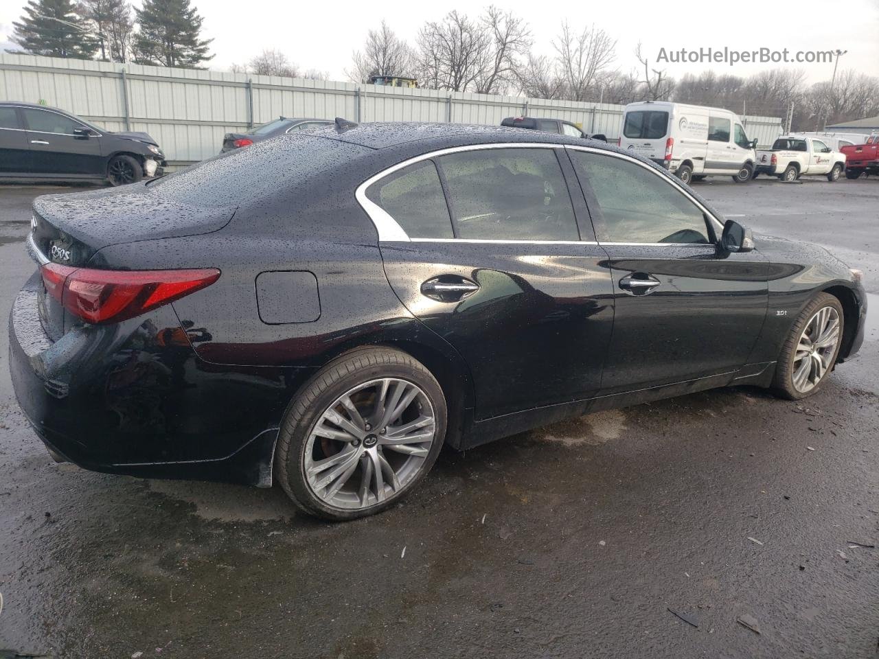 2018 Infiniti Q50 Luxe Black vin: JN1EV7AR4JM440068