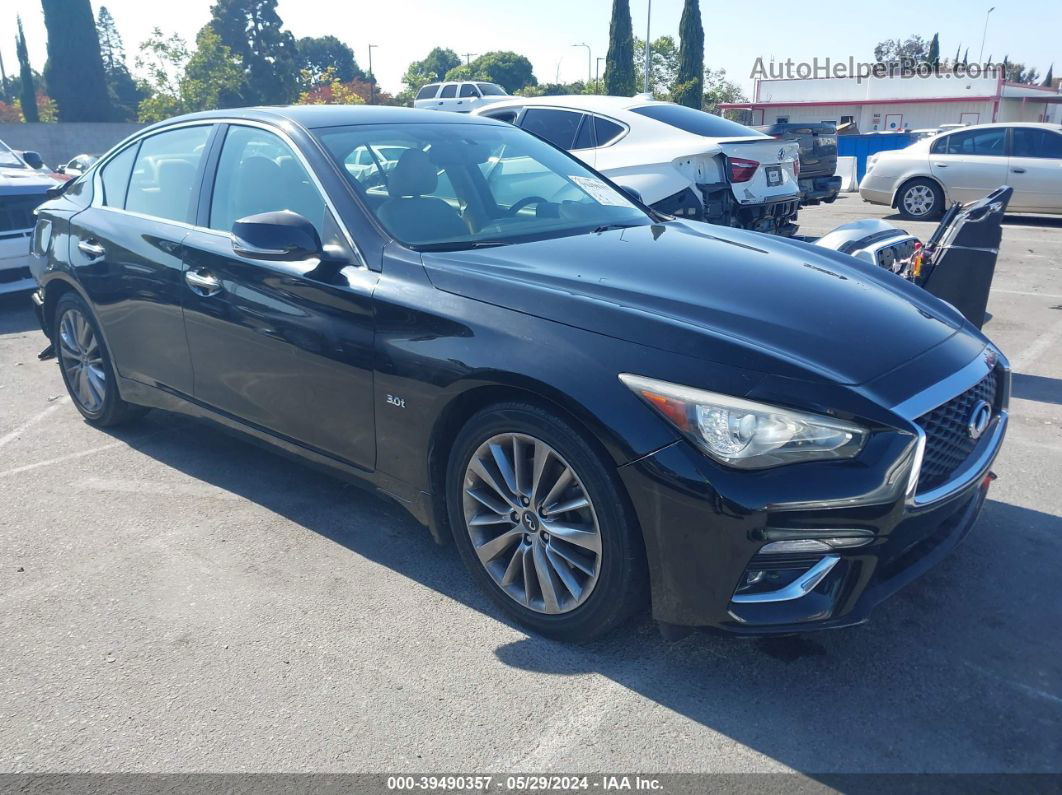 2018 Infiniti Q50 3.0t Luxe Black vin: JN1EV7AR4JM440426