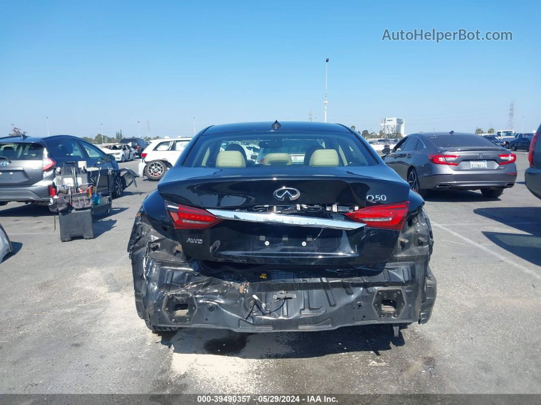 2018 Infiniti Q50 3.0t Luxe Black vin: JN1EV7AR4JM440426