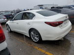 2018 Infiniti Q50 Luxe White vin: JN1EV7AR4JM442452