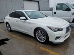 2018 Infiniti Q50 Luxe White vin: JN1EV7AR4JM442452