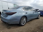 2018 Infiniti Q50 Luxe Blue vin: JN1EV7AR4JM443424