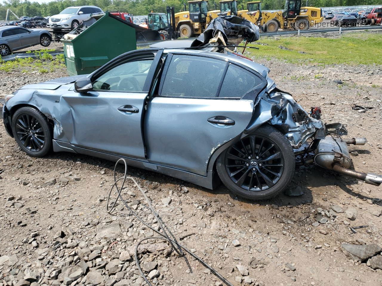 2018 Infiniti Q50 Luxe Синий vin: JN1EV7AR4JM444136