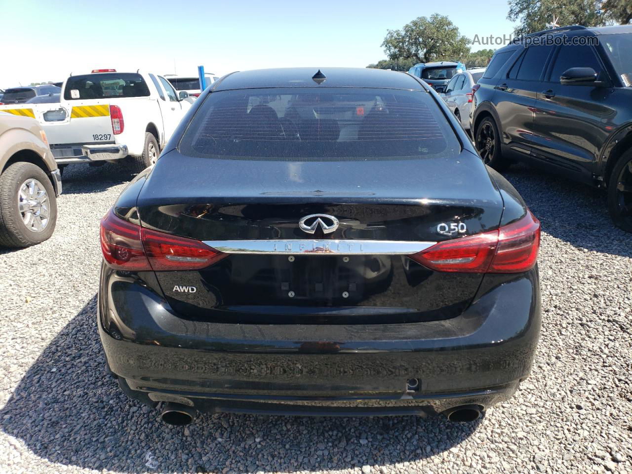 2018 Infiniti Q50 Luxe Black vin: JN1EV7AR4JM445349